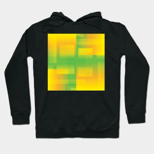 Gold and Green Squares Hoodie